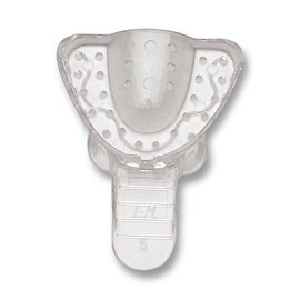 Vista #5 Small Upper Arch - Perforated, 12/pk, Clear Plastic Impression Trays