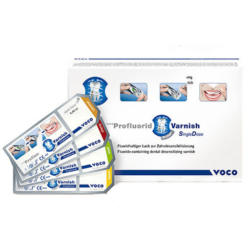 Profluorid 5% Sodium Fluoride Varnish - Cherry, 50 - 0.4ml single doses. White