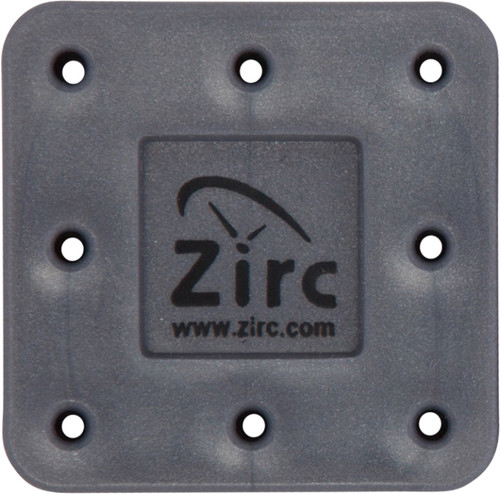 Zirc 8 Hole Gray, Magnetic Bur Block with Microban. Autoclavable/Chemiclavable
