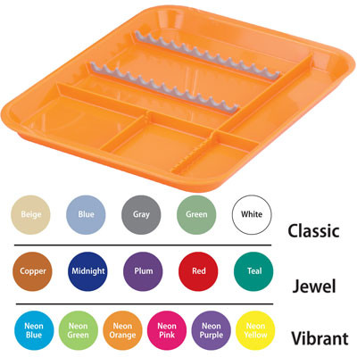 B-Lok Divided Tray, Size B (Ritter) - Teal, Plastic, 13-3/8' x 9-5/8' x 7/8'
