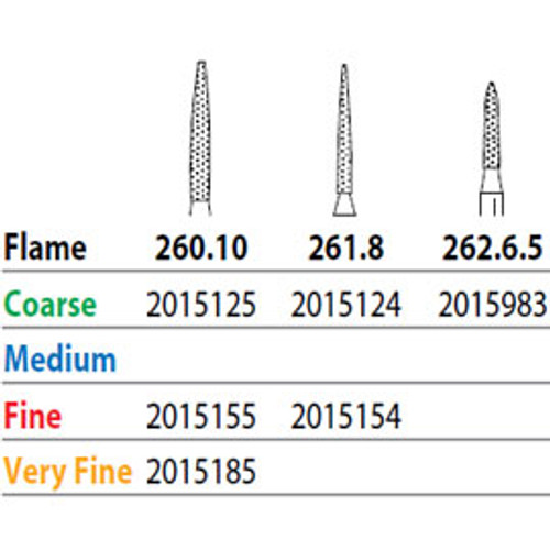 Two Striper Diamond 260.10 Flame Fine 5/Pk