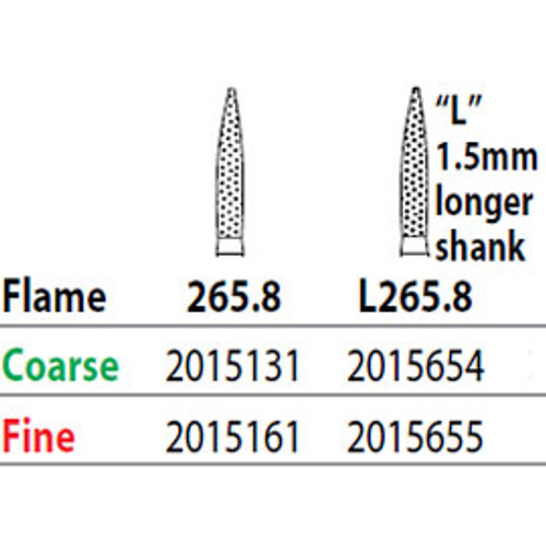 Two Striper Diamond 265.8 Flame Coarse 5/Pk