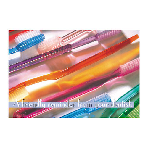 Reminder Cards A Friendly Reminder From Your Dentist, 4-UP Recall, 200/Pkg.