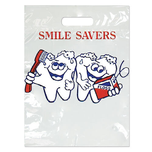 Specialty Scatter Bags Smile Savers, 7 1/2" x 9", 100/Pack