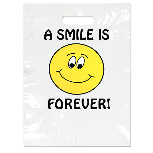 Specialty Scatter Bags A Smile is Forever, 9" x 13", 100/Pkg.