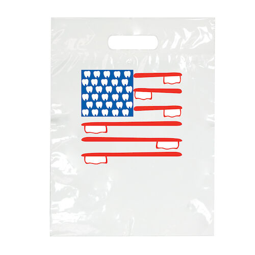 Specialty Scatter Bags American Flag, 7½" x 9", 100/Pkg.