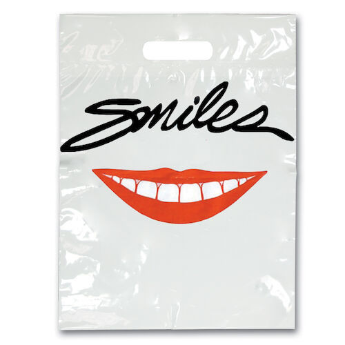 Specialty Scatter Bags Smile, 7 1/2" x 9", 100/Pack