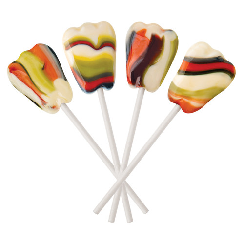Kids Candy Dr. John'S Healthy Sweets Xylitol Berry Swirl Tooth Shaped Pops 150/Box