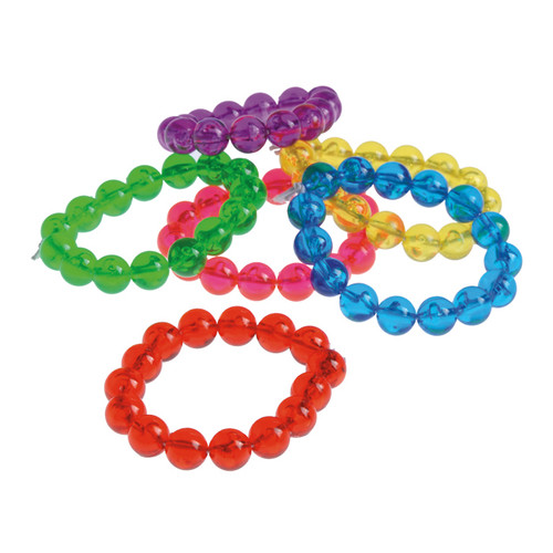 Kids Jewelry Colorful Bead Bracelets 36/Box