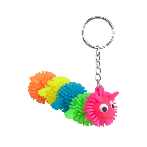 Kids Toys 3" Caterpillar Keychain Assortment 12/Box