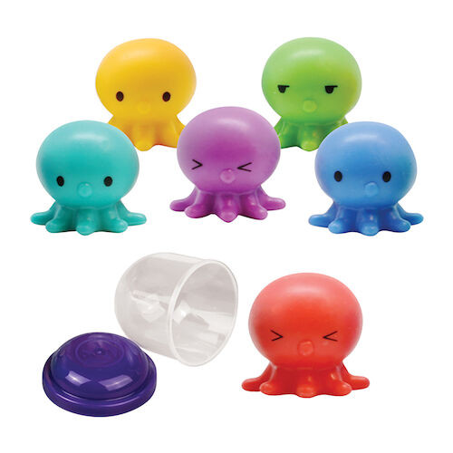 Toy Capsules 1", Octo-Squishies, 250/Pkg.