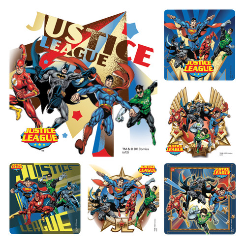 Kids Stickers Justice League 100/Box