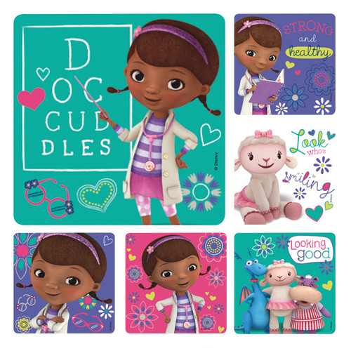 Kids Stickers Doc Mcstuffins 100/Box