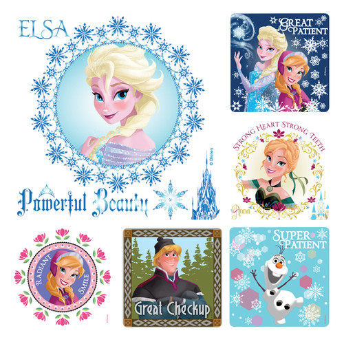 Kids Stickers Frozen Dental 100/Box