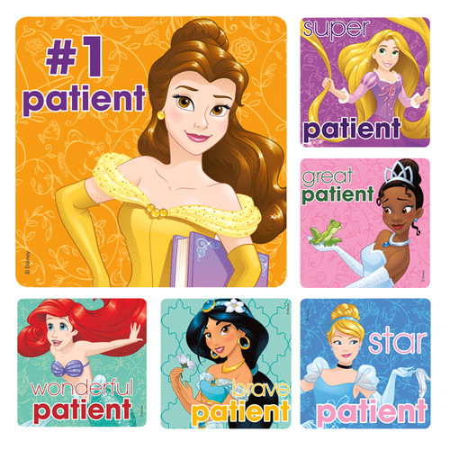 Kids Stickers Disney Princess Patient 100/Box