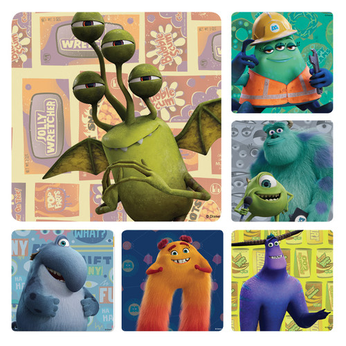 Kids Stickers Monsters At Work 100/Box