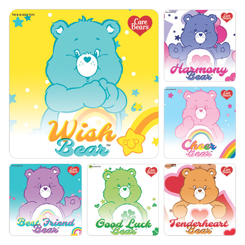 Kids Stickers Care Bears 100/Box