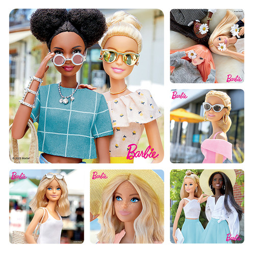 Kids Stickers Barbie 100/Box