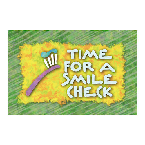 Time For A Smile Check Postcard Time For A Smile Check Postcard, 250/Box, RC8752
