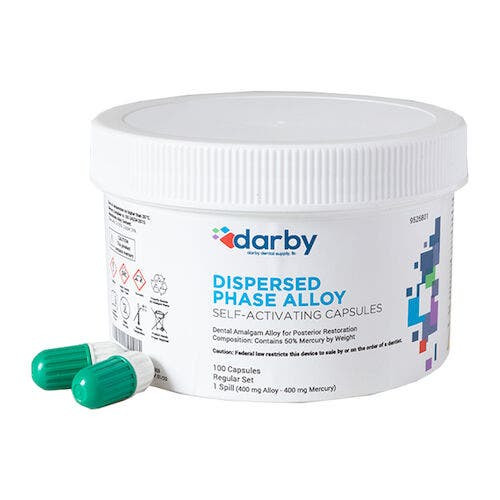 Dispersed Phase Alloy, , One Spill, 100/Pkg, Green, Regular Set, 400mg