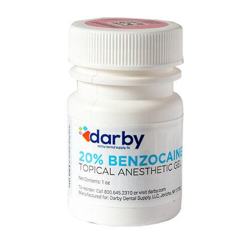 20% Benzocaine Gel, , 1 oz, Strawberry