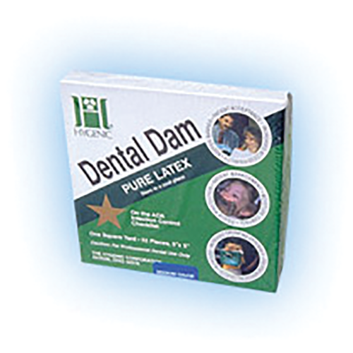 Hygenic Rubber Dam 5x5 Heavy Light 52/Box