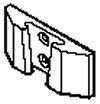Vacuum Canister Horizontal Mount Bracket, Black