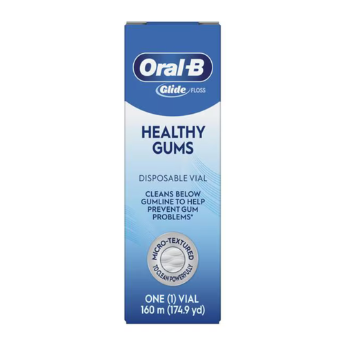 Oral-B Glide Healthy Gums Unwaxed Teflon Floss 160 Meters Ea