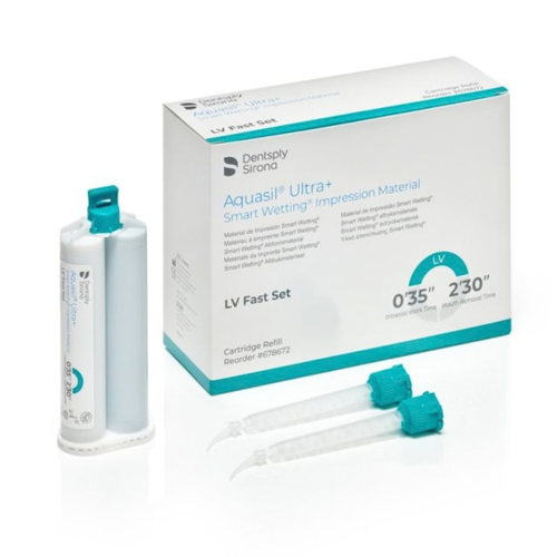 Aquasil Ultra+ LV I Wash Material I Cartridge 50mL, LV Fast Set (Teal)