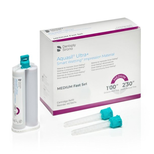 Aquasil Ultra+ LV I Wash Material I Cartridge 50mL, Medium Fast Set (Purple)