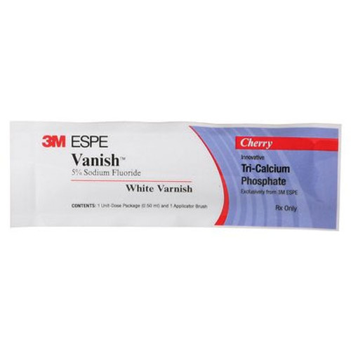 Vanish White Varnish with Tri-Calcium Phosphate (TCP),  Cherry, 50/Pkg