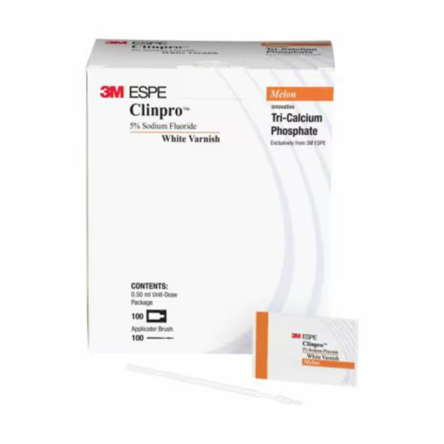 3M-Solventum, 3M Clinpro White Varnish Desensitizing Varnish 100 Unit-Dose Melon Flavor, 12250L, 12247BL