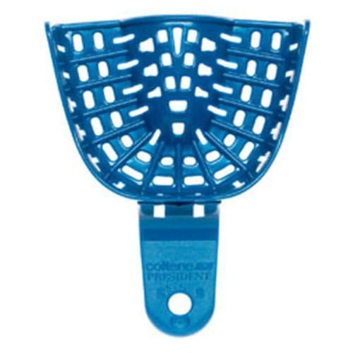 President Disposable Double Arch Impression Tray Perforated #5 12/Bag