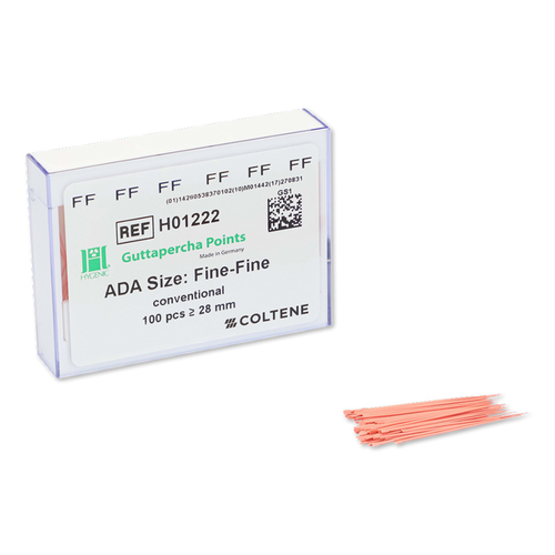 Hygenic Machine Rolled Gutta Percha Fine-Fine 100/Box