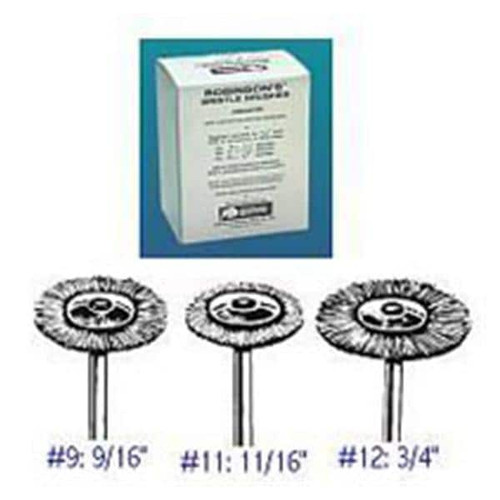 Abbott-Robinson Polishing Bristle Brushes #11 Standard Stiff 12/Pack