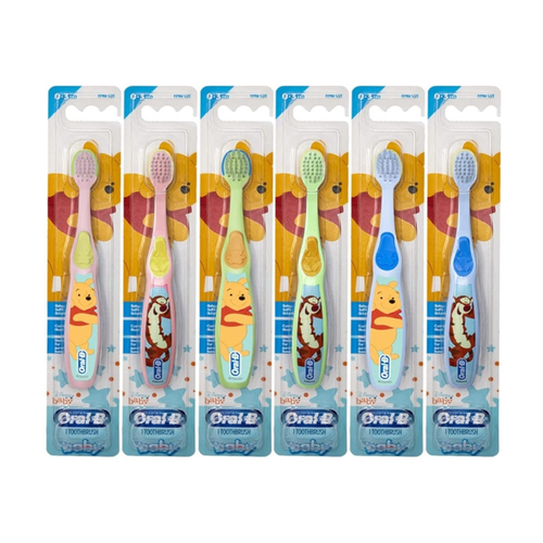 Procter & Gamble, Oral-B Kids Toothbrush, 0-3 Years, Disney Pooh, 6/Box, 80355767