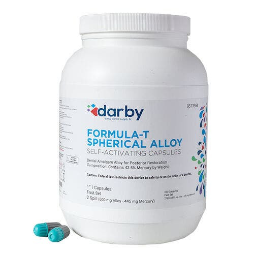 Formula-T Spherical Alloy, , Two Spill, 500/Pkg, Gray, FastSet