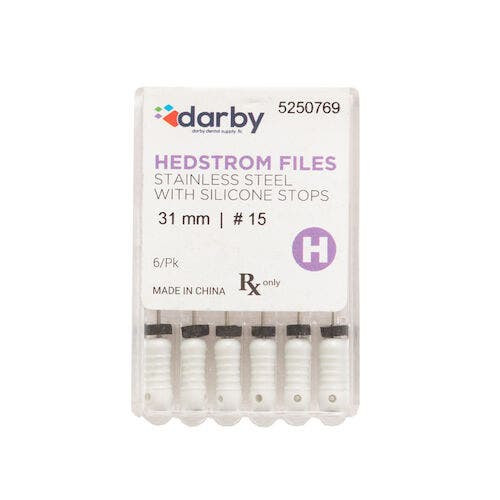 Hedstrom Files with Silicone Stops, 31mm, #15, 6/Pkg.