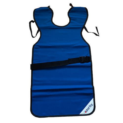 Adult Style 24 X-Ray Aprons, 0.3 mm Vinyl, Technician, Blue
