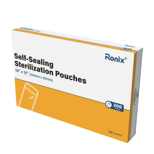 Ronix, Ronix Self-Sealing Sterilization Pouches, 10" x 15", 1902137
