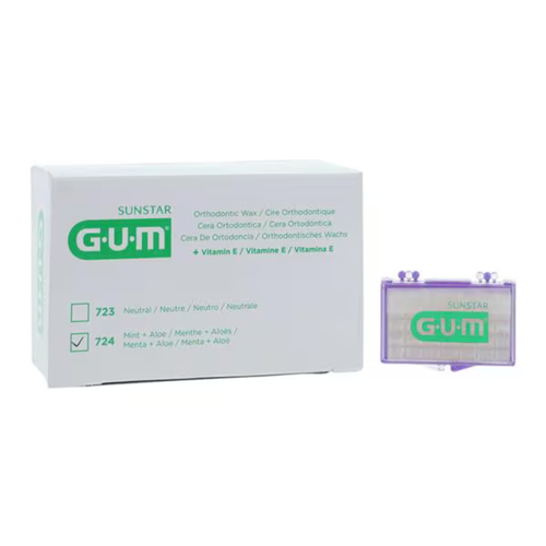 Sunstar, GUM Ortho Wax Mint Flavored 24/Bx, 724PD