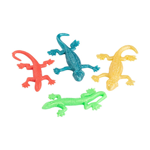 Kids Toys 4" Stretch Lizard Assortment 12/Box