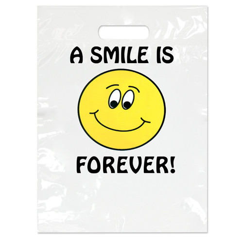 Plastic Bags Large Smile Is Forever 100/Box