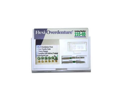 Flexi-Overdenture Titanium Refills-Green/Size 3