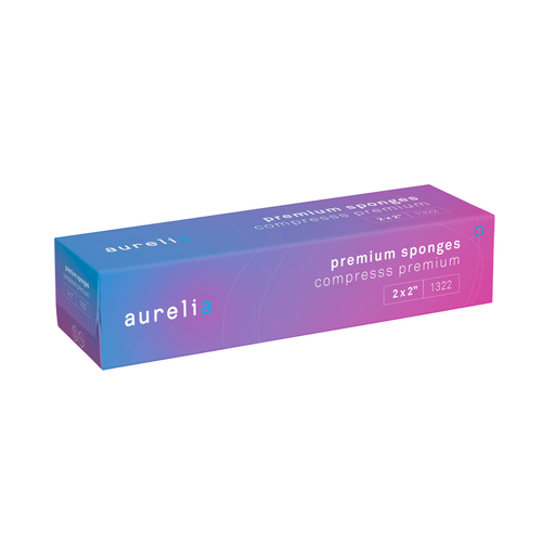 Aurelia Sponges Premium Non-Woven Gauze, 4" x 4", 2000/Box