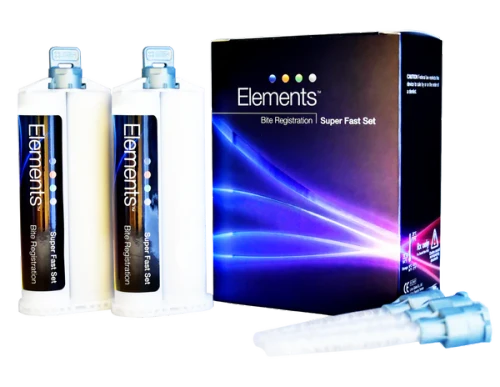 Elements Bite RegistRation, Regular Set, 2 x 50mL Cartridges & 6 Mixing Tips/Box