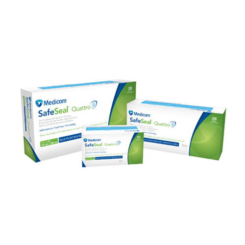 SafeSeal Quattro Pouch, 200/Box, 4.25" x 11"