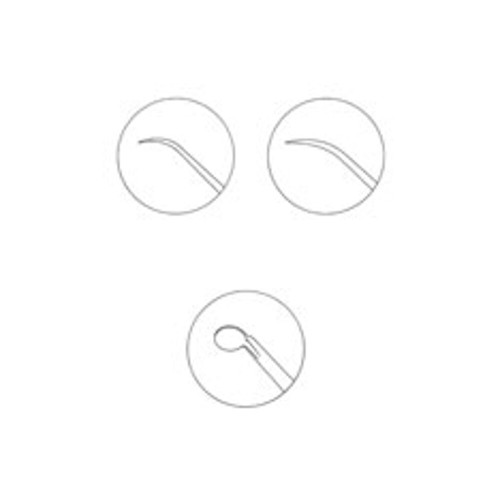 Miltex, House-Rosen Needle, 6-1/4, Curved, Semi-Sharp, 19-2501