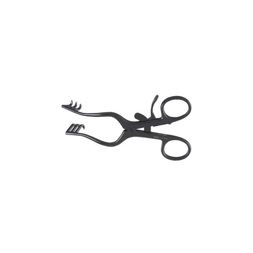 Miltex, Wullstein Endaural Retractor 5-1/8, 3X3 Sharp Teeth, 19-660