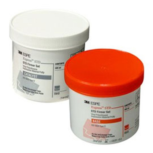 Express STD Putty Regular Set Heavy Body VPS Impression Material. 2 Jars: 1